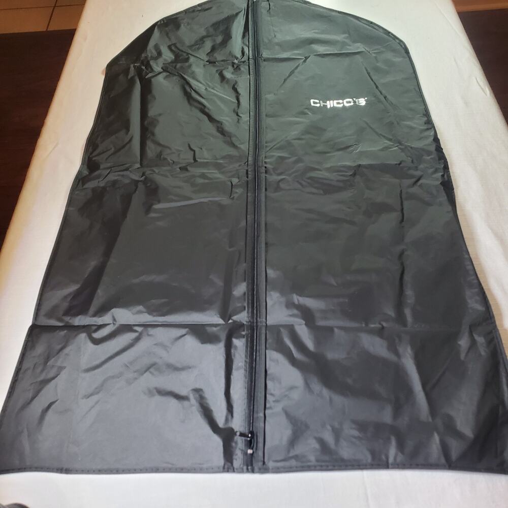 Black Chico's Branded Zippered Garment Cover 39"